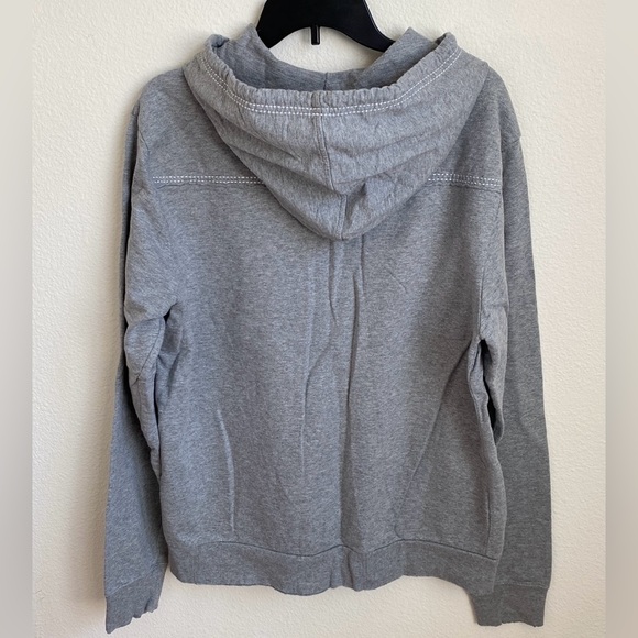 GUESS Men's Quarter-Zip Jersey Raw Edge Hoodie-Size XL - Picture 10 of 11